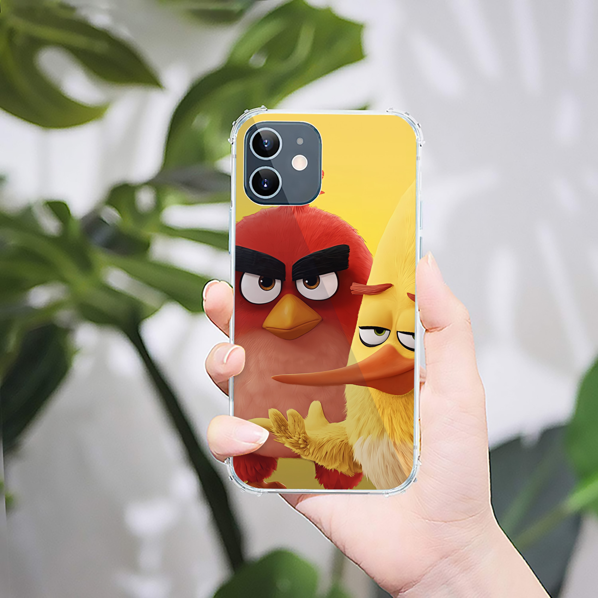 （画像用） Angry Birds アングリーバード 【iPhone 12シリーズ対応】透明スマホケース（クリアソフトケース）